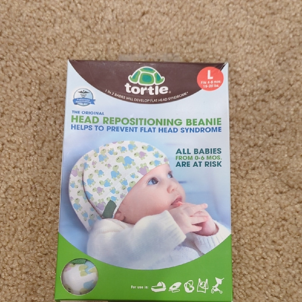 Tortle Head Repositioning Beanie for Babies